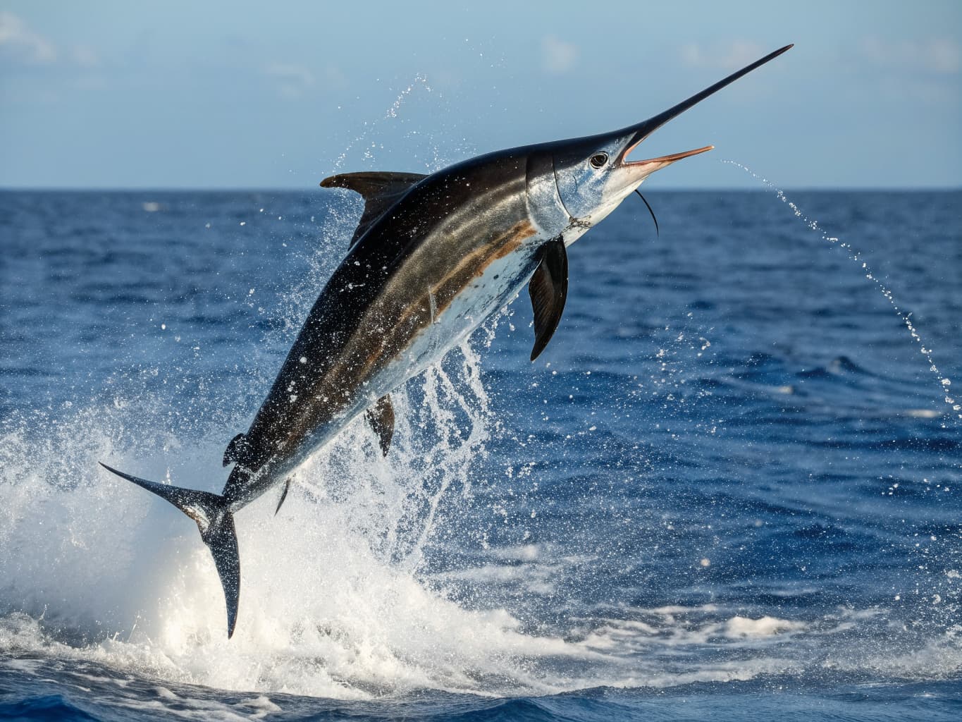Black Marlin (Istiompax indica) off Quepos, Costa Rica