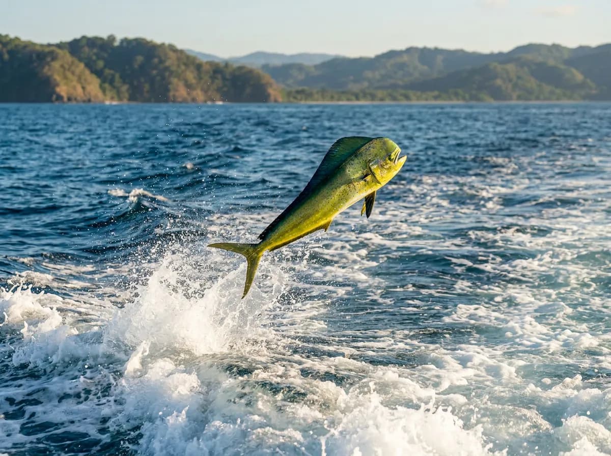Dorado (Coryphaena hippurus) off Quepos, Costa Rica