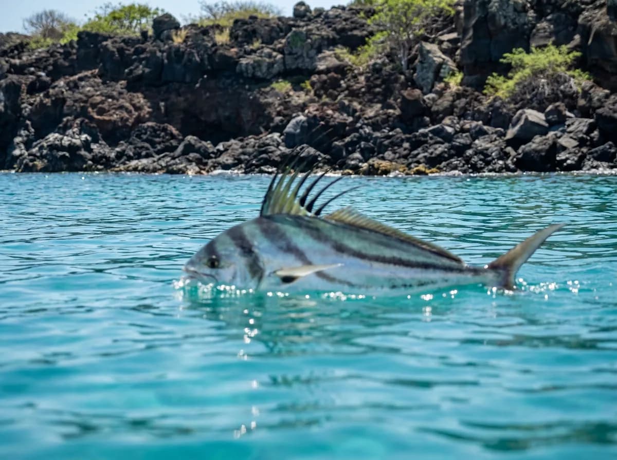 Roosterfish (Nematistius pectoralis) off Quepos, Costa Rica